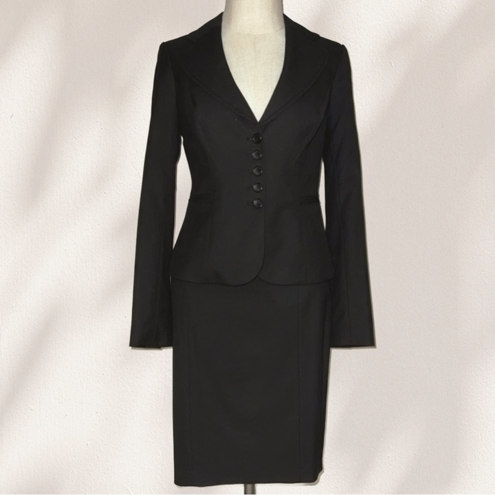 [The Limited] - Black Jacket and Skirt Suit